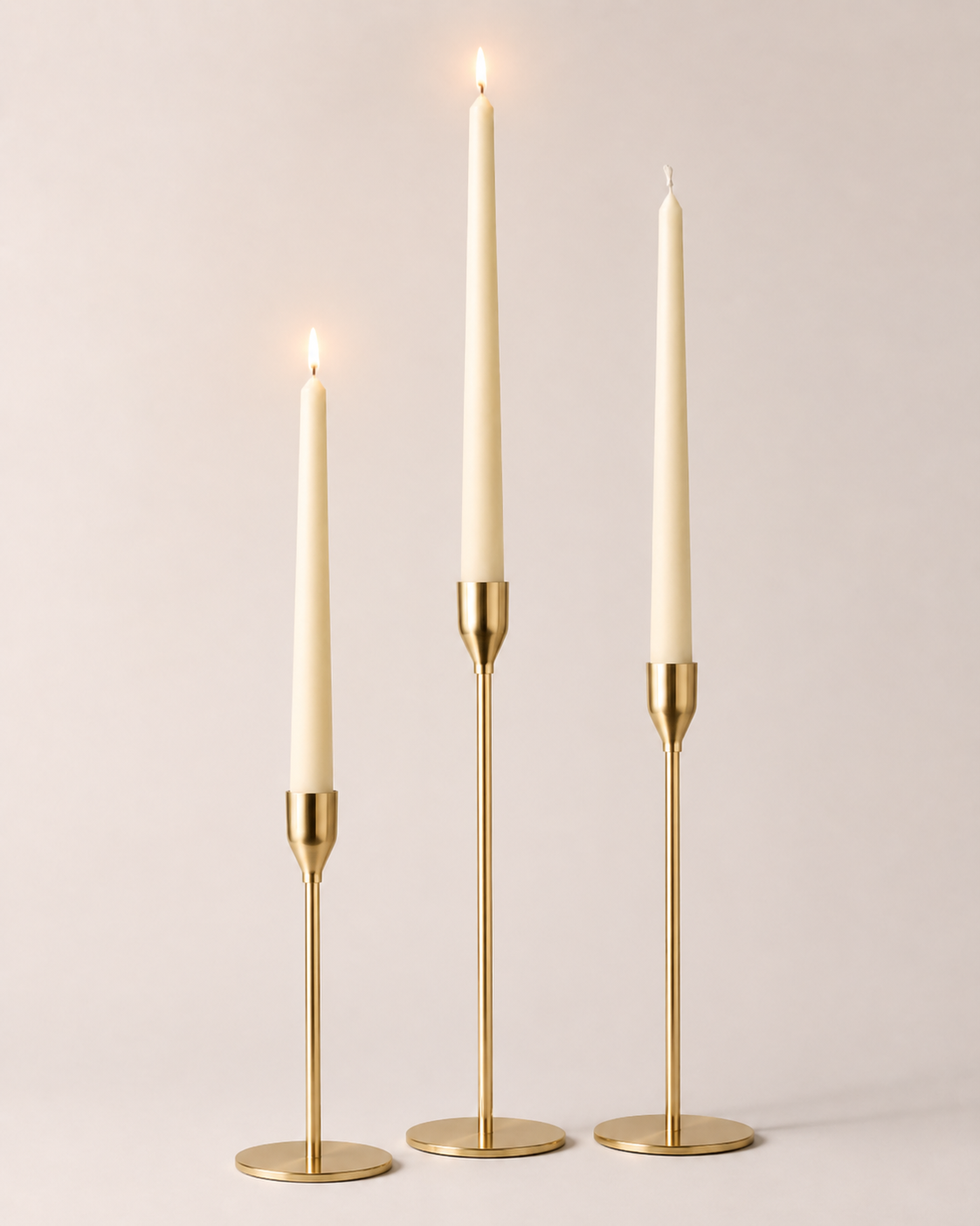 Plain Rod Candle lit