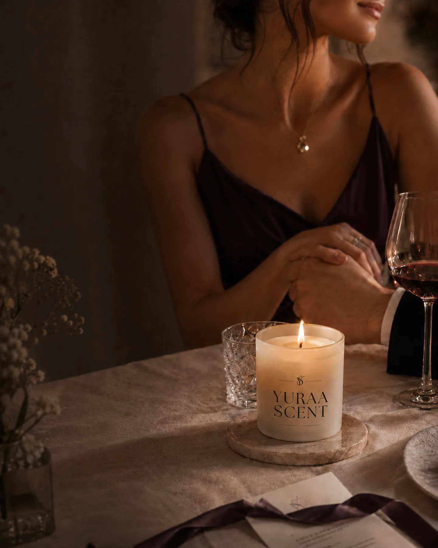 Yuraa Scent candlelit dinner moment